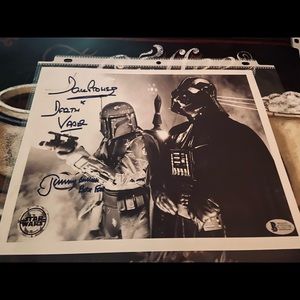 Bobba Fett & Vader signed (reprint) ✍🏼